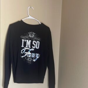 Black Kids Shirt with Graphic Print